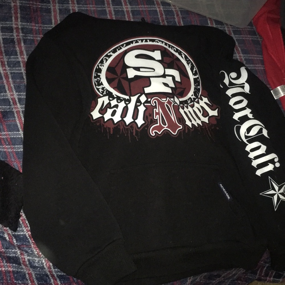 niners sweater ,size L